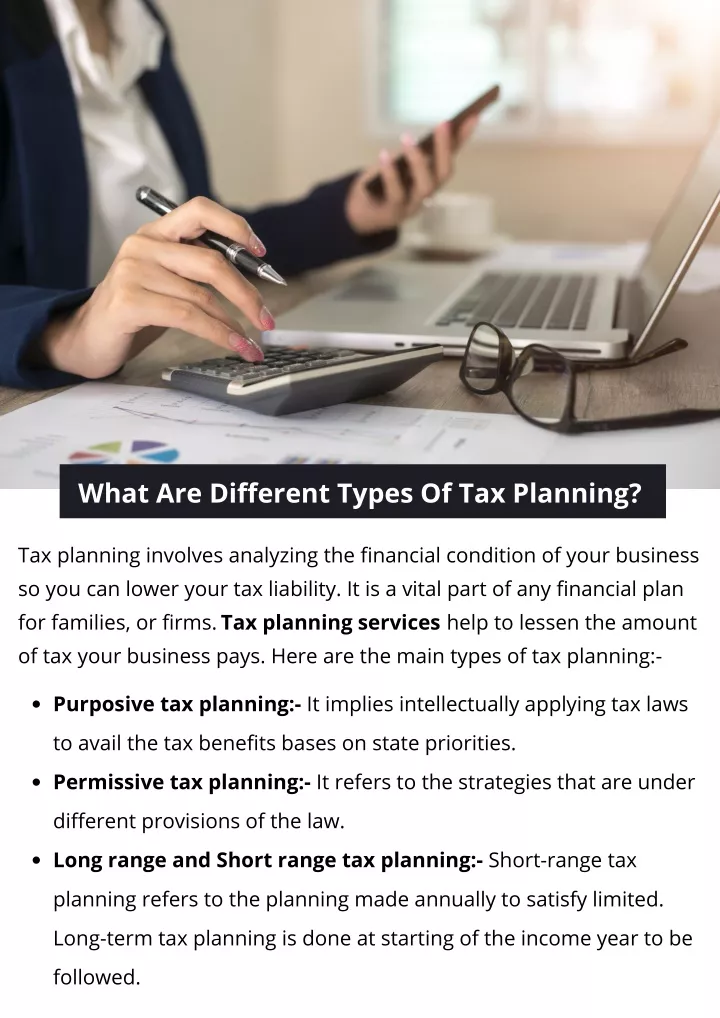 what are different types of tax planning