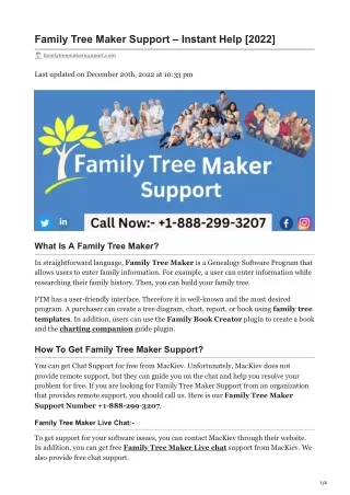 family tree maker support instant help 2022