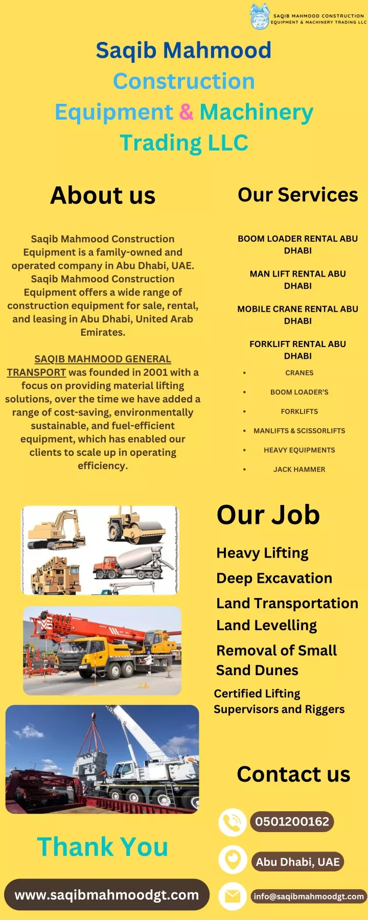 saqib mahmood construction equipment machinery