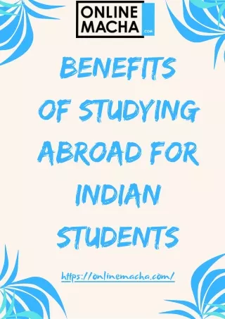 Study Abroad for Indian Students