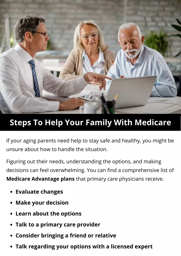 Ppt - Steps To Help Your Family With Medicare Powerpoint Presentation 