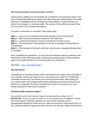 how long do coinbase transactions take to confirm