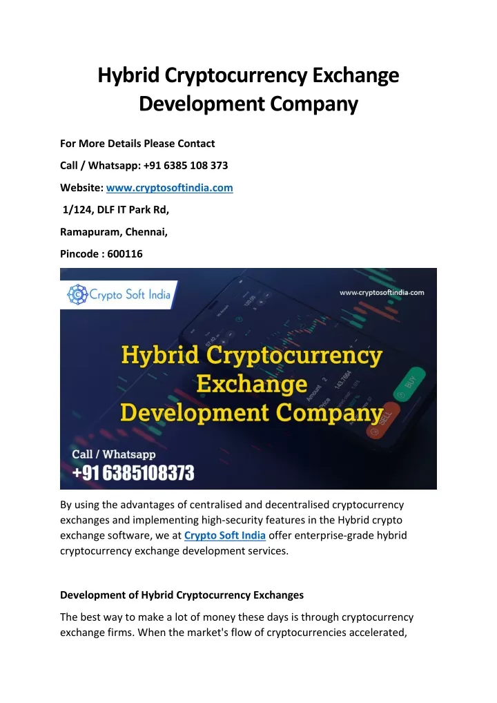 hybrid cryptocurrency exchange development company
