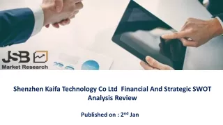 shenzhen kaifa technology co ltd financial