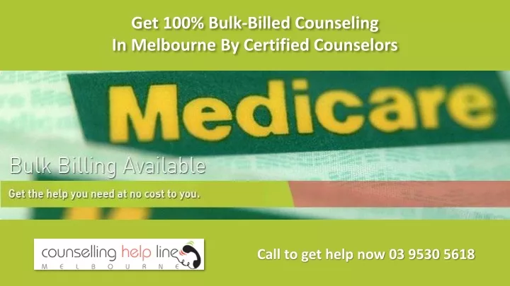 get 100 bulk billed counseling in melbourne by certified counselors