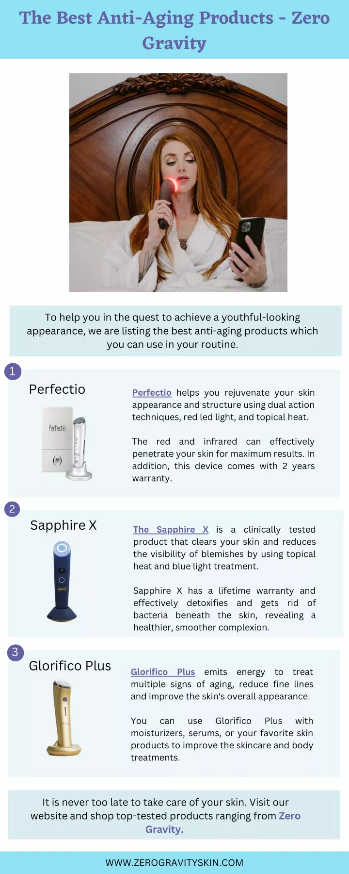 the best anti aging products zero gravity