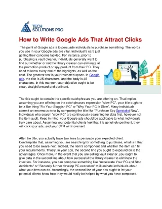 how to write google ads that attract clicks