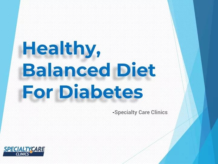 healthy balanced diet for diabetes