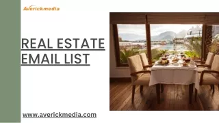 real estate email list