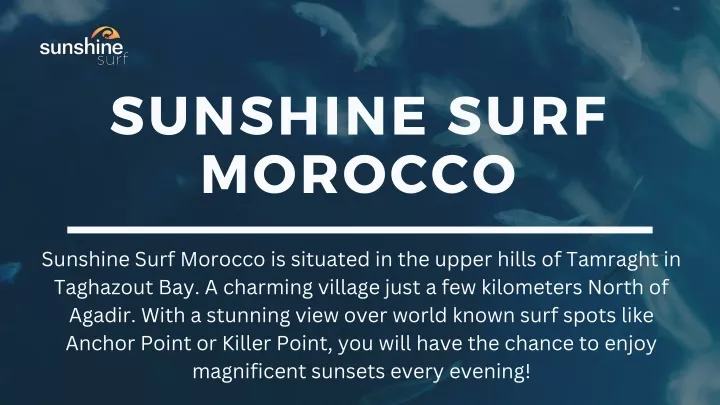 sunshine surf morocco