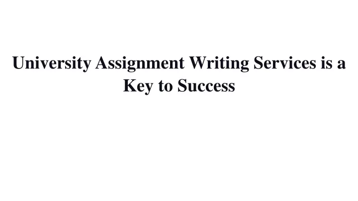 university assignment writing services