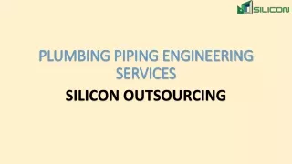 4. PLUMBING PIPING ENGINEERING SERVICES
