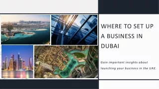 Where to Set up a Business in Dubai