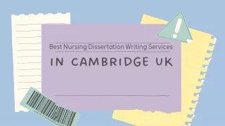 Best Nursing Dissertation Writing Services in Cambridge UK