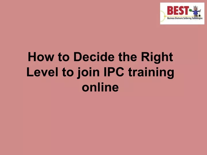 how to decide the right level to join