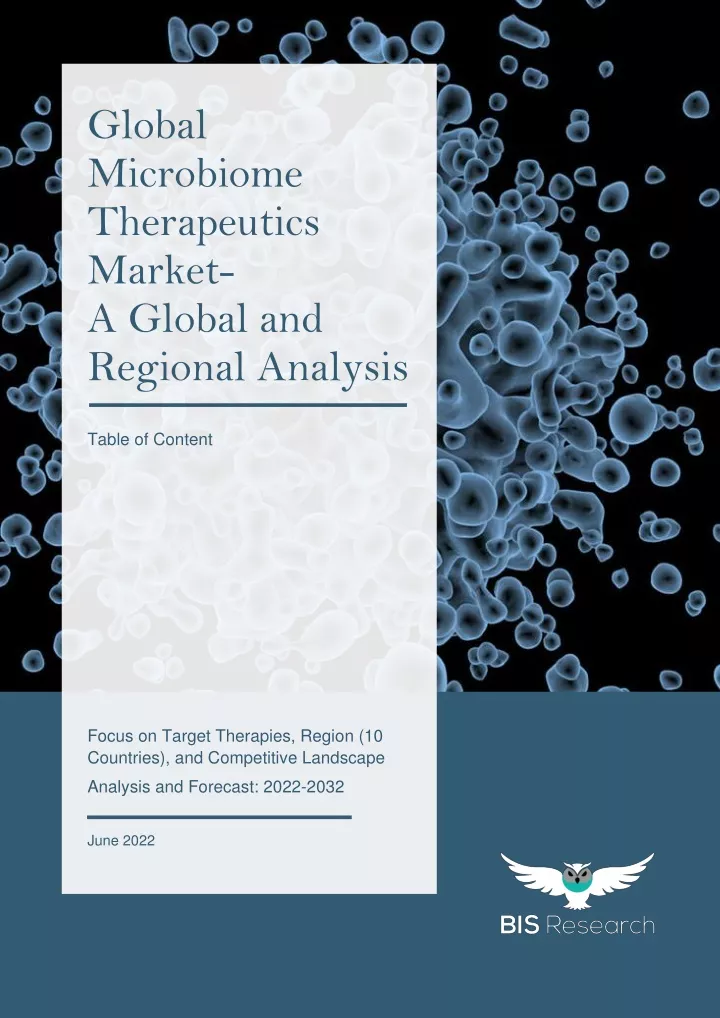 global microbiome therapeutics market a global