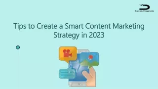 tips to create a smart content marketing strategy in 2023