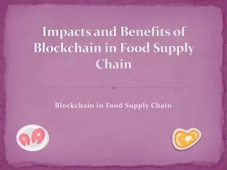 Blockchain in Food Supply chain