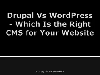 Drupal Vs WordPress - Which Is the Right CMS for Your Website