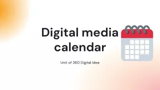 Digital Media Calendar “ We provide the best services such as SMO, SEO, Video Ads, Social Media Marketing