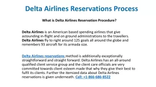 delta airlines reservations process