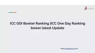 ICC ODI Bowler Ranking _ICC One Day Ranking bower latest Update