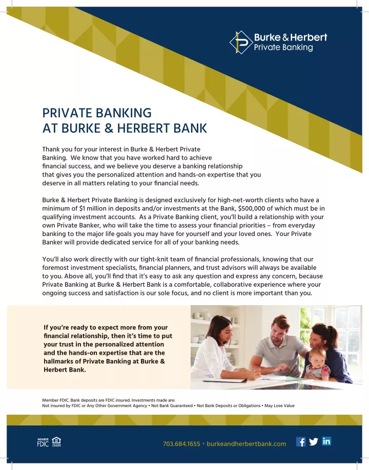 private banking at burke herbert bank