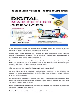 Best Digital Marketing Company in USA