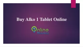 Buy Alko 1 Tablet Online