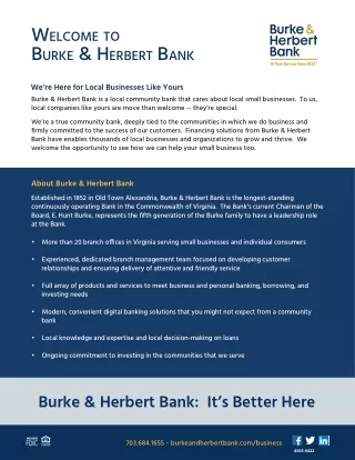 BHB-Small Biz-Banking and Financing