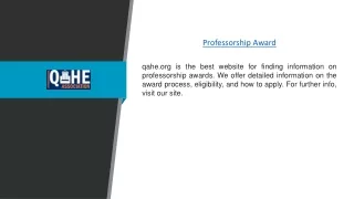 professorship award