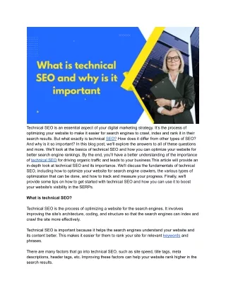 What is technical SEO and why is it important