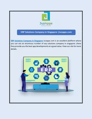ERP Solutions Company in Singapore |Juzapps.com