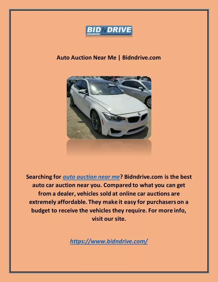 auto auction near me bidndrive com