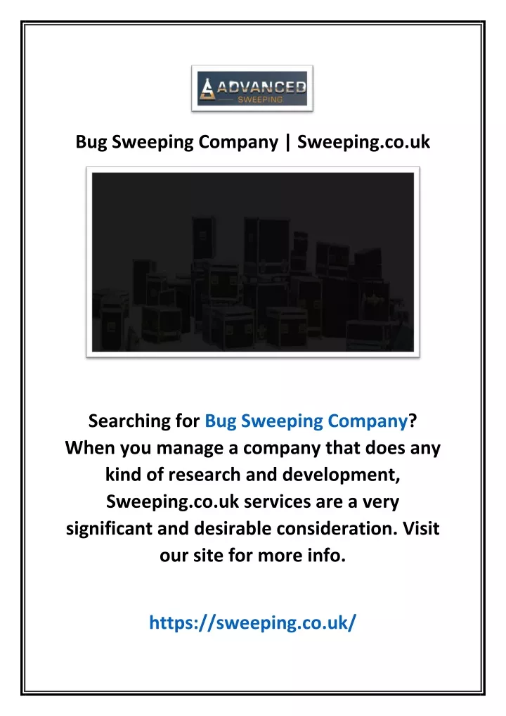 bug sweeping company sweeping co uk