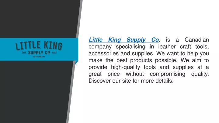 little king supply co is a canadian company