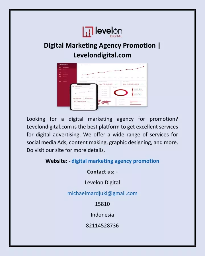 digital marketing agency promotion levelondigital