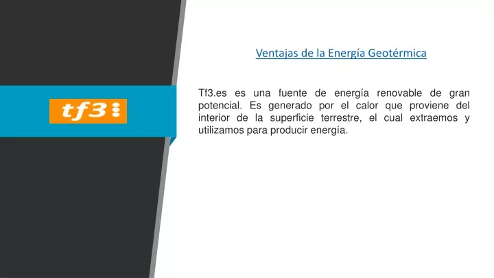 Ppt Ventajas De La Energ A Geot Rmica Tf Es Powerpoint Presentation Id