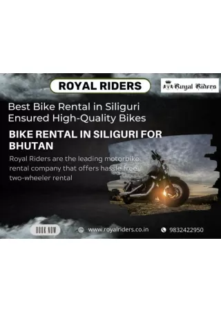 Bike Rental in Siliguri