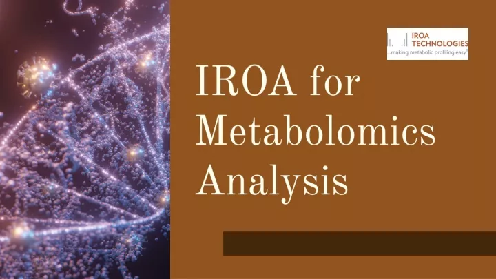 iroa for metabolomics analysis