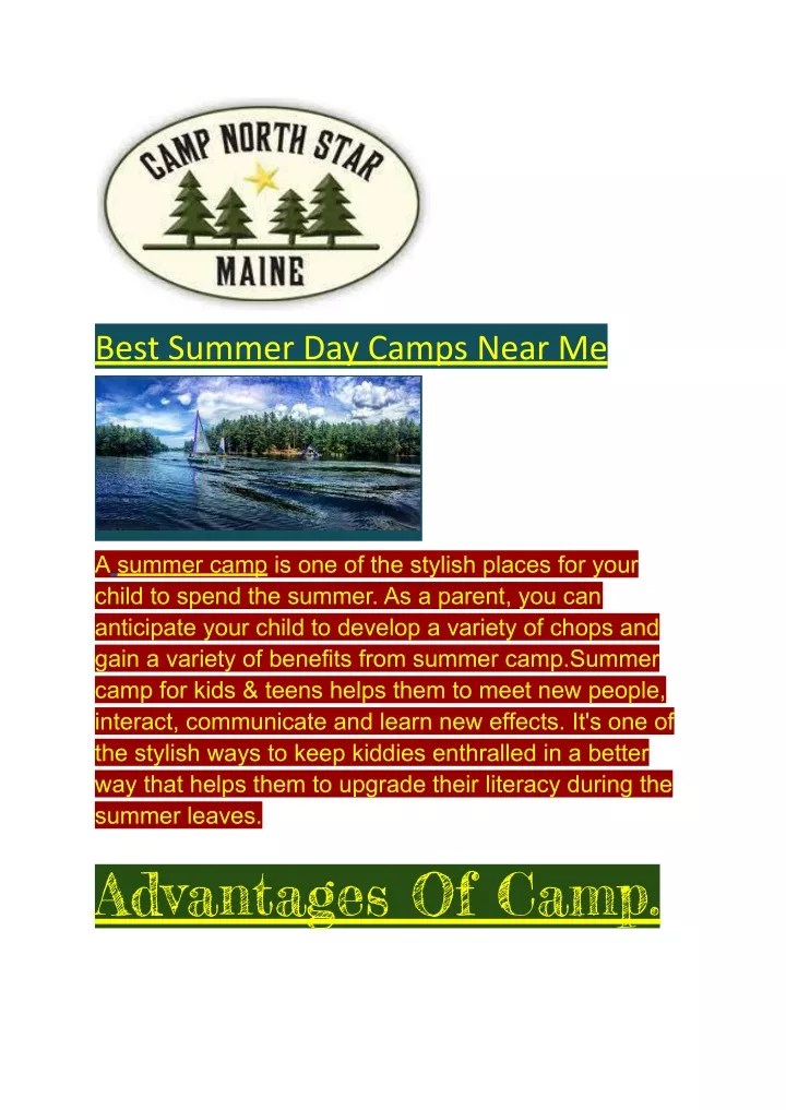 best summer day camps near me