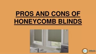 PROS AND CONS OF HONEYCOMB BLINDS