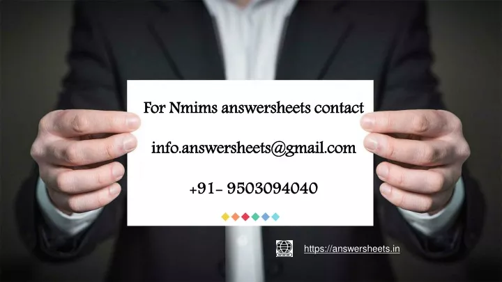 for nmims answersheets contact info