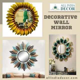 Modern Glamour: A Decorative Wall Mirror