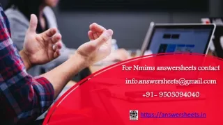 NMIMS March April May 2023 solved assignments