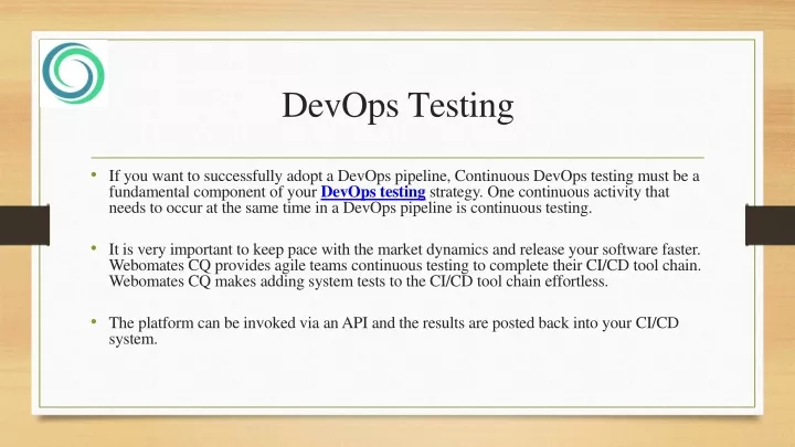 devops testing