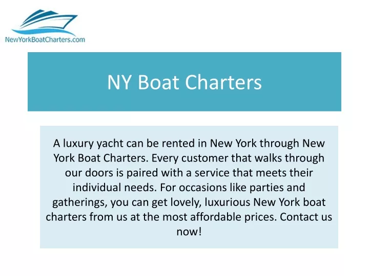 ny boat charters