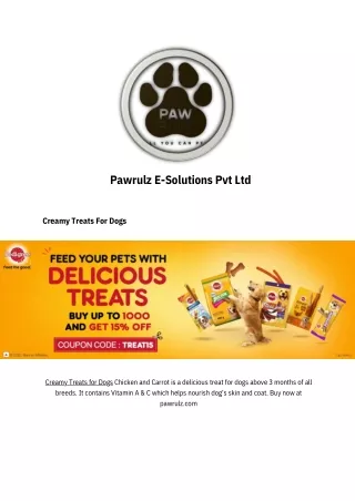 Buy Delicious Dog Treats for Pawrulz