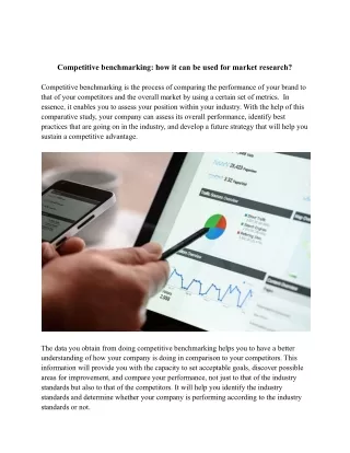 Competitive benchmarking_ how it can be used for market research