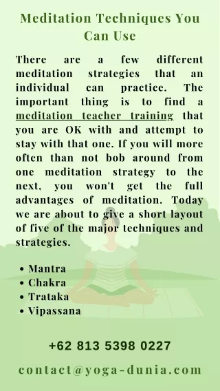 meditation techniques you can use